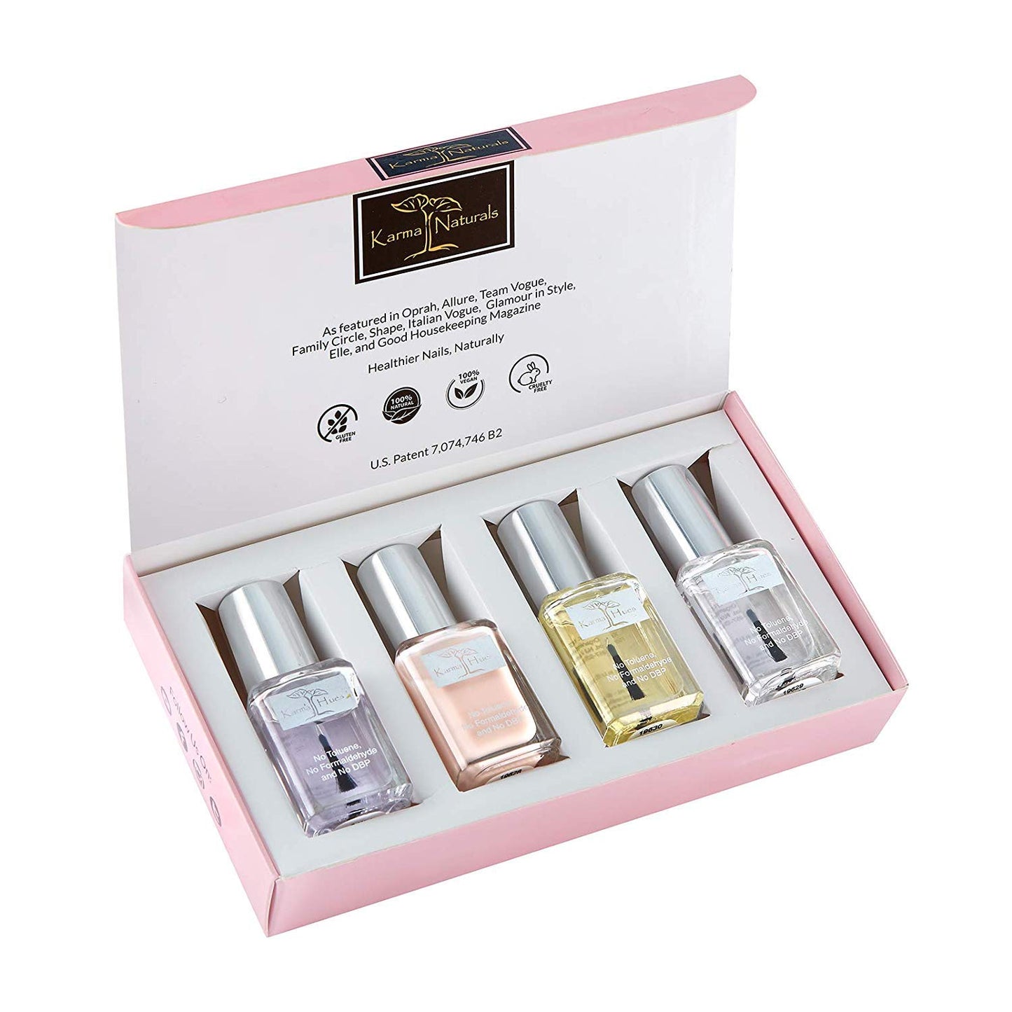 karma organic Beautiful Natural Nail Polish Set- Non-Toxic Nail Art, Vegan and Cruelty-Free Nail Paint Beauty & Personal Care karma organic