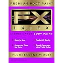 Liquid Latex - Face and Body Paint, Ammonia Free, Easy On and Off, Cosplay Makeup, Create Professional Monster, Zombie Arts 16 Oz (Fluorescent Violet)