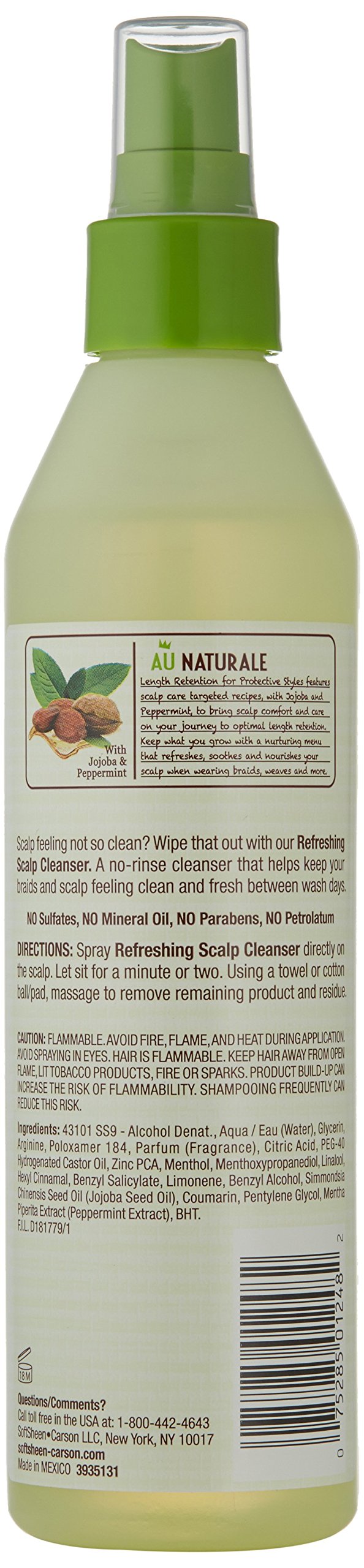 SoftSheen-Carson Dark and Lovely Au Naturale Length Retention Refreshing Scalp Cleanser, 8.5 fl oz