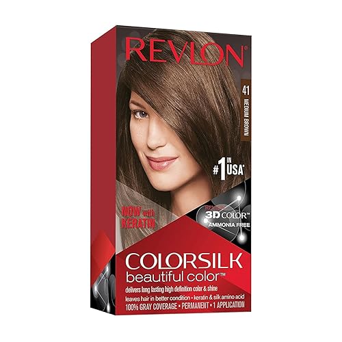 Revlon ColorSilk Beautiful Color 41 Medium Brown 1 ea (Pack of 4)