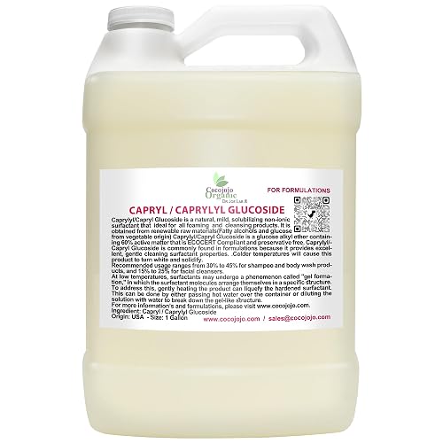 Dr Joe Lab Capryl Glucoside Liquid Surfactant - Caprylyl Natural, Plant Derived - DIY Skin Care - Shower Gels, Foaming, Body Soap, Shampoos Baby Beauty & Personal Care Dr Joe Lab