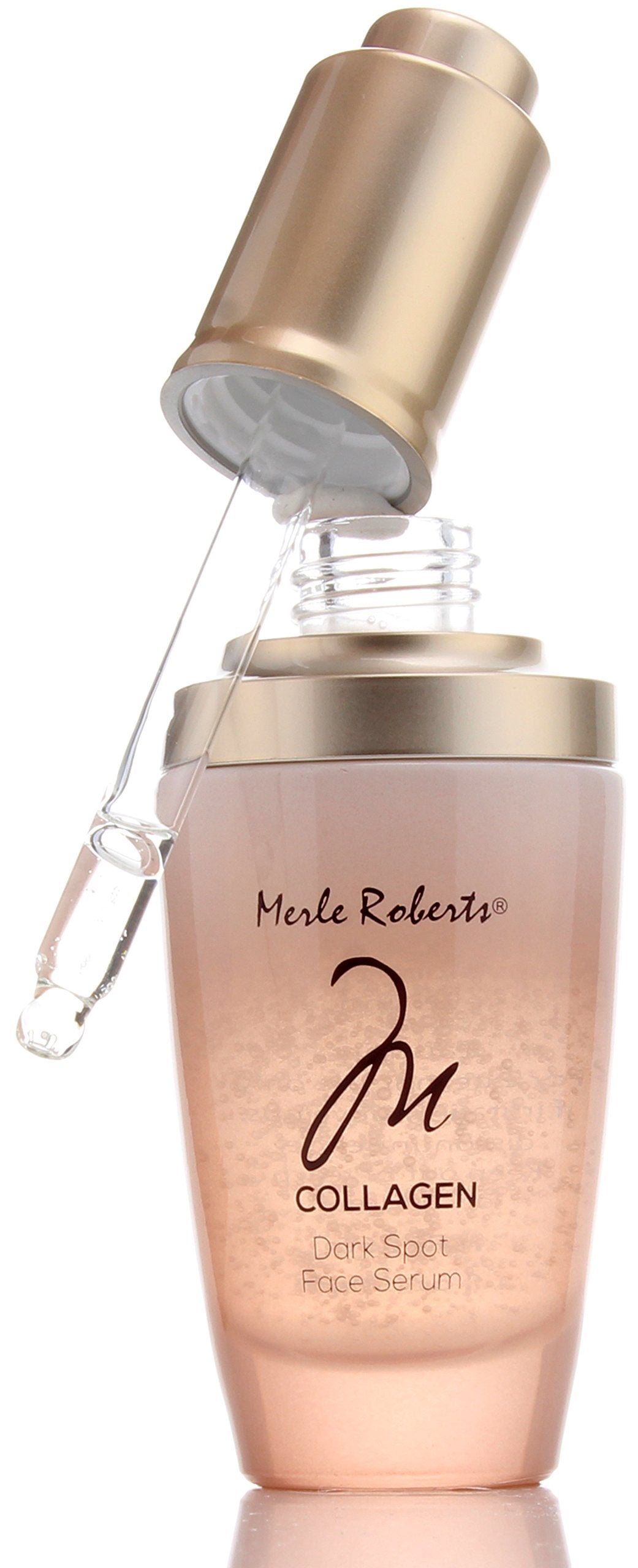 Merle Roberts Dark Spot Serum with Collagen. Anti-aging serum for Wrinkles, Sagging Skin, & Fine lines. With Bulgarian Rose & Antioxidant Superfood