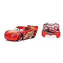 Jada Toys Pixar Cars 1:24 Lightning McQueen RC Remote Control Car 2.4 GHz Red Toys for Kids