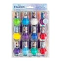 Townley Girl Disney Frozen Non-Toxic Peel-Off Water-Based Natural Safe Quick Dry Nail Polish Gift Kit Set for Kids Girls Set With Bonus Nail