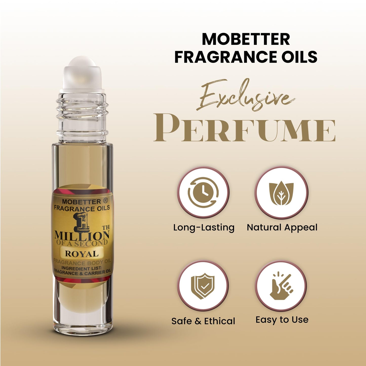 MOBETTER FRAGRANCE OILS 1 Millionth of a Second Royal Men Cologne Body Oil Beauty & Personal Care MOBETTER FRAGRANCE OILS