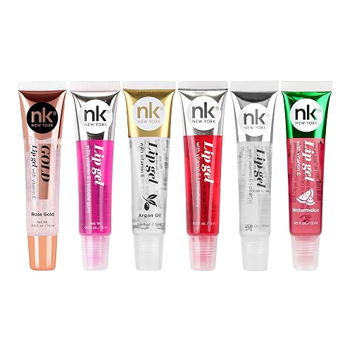 NICKA K NEW YORK Lip Gel, Hydrating, Lightweight, Glides on Effortlessly, Non Sticky Finish Lip Gel Colors (AMZ017)