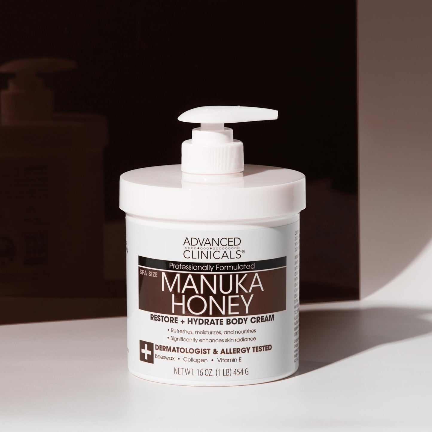 Advanced Clinicals Manuka Honey Body Cream For Women & Men | Body Butter Lotion For Extremely Dry Skin | Collagen Cream