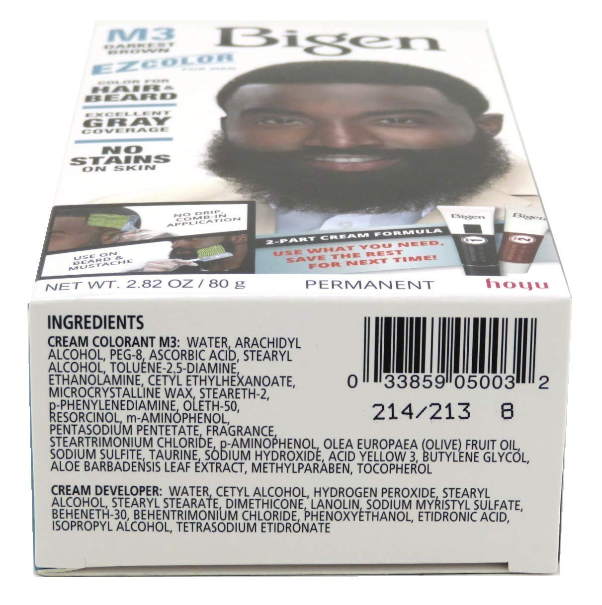 Bigen Ez Color For Men Darkest Brown Kit (2 Pack)