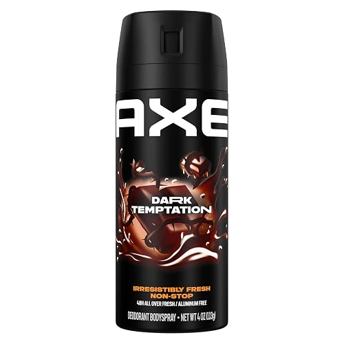 AXE Body Spray Deodorant Dark Temptation for Long Lasting Odor Protection Deodorant for Men Formulated Without Aluminum 4.0 oz