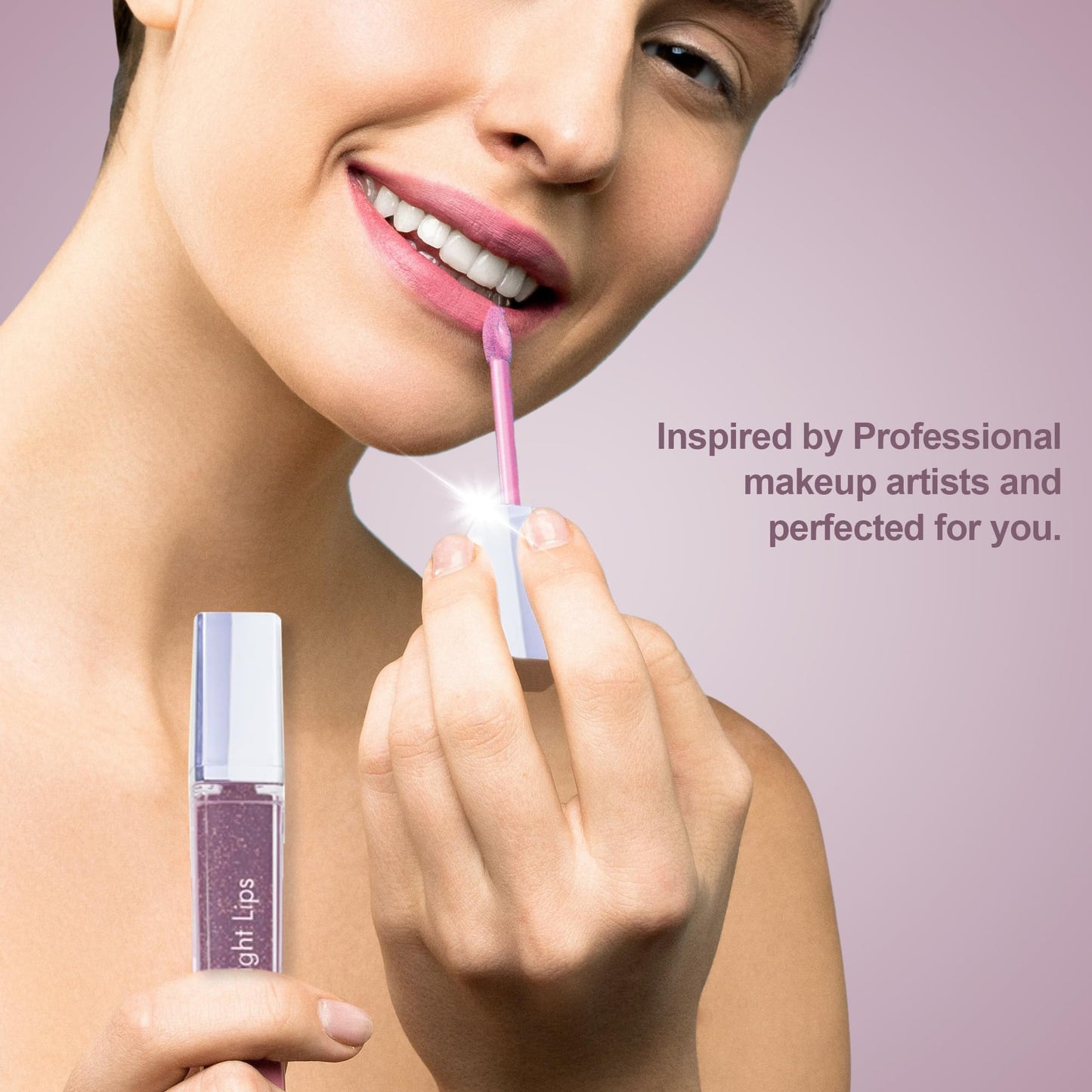 Love Light Lips | Lighted Lip Gloss with Mirror - 4 Luscious Colors |Gift|Holidays|Christmas|Bridal
