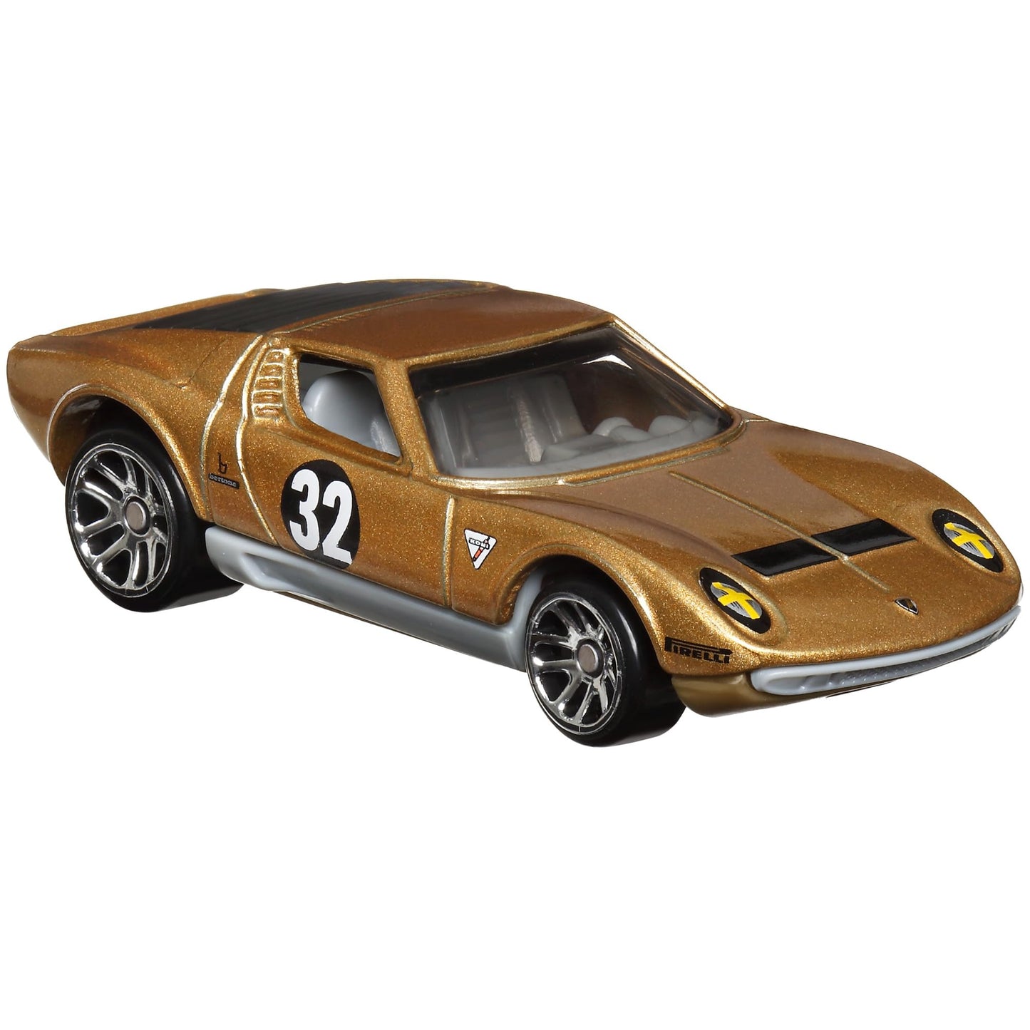 Hot Wheels 1971 Lamborghini Miura SV (Gold), Vintage Racing Club 4/6