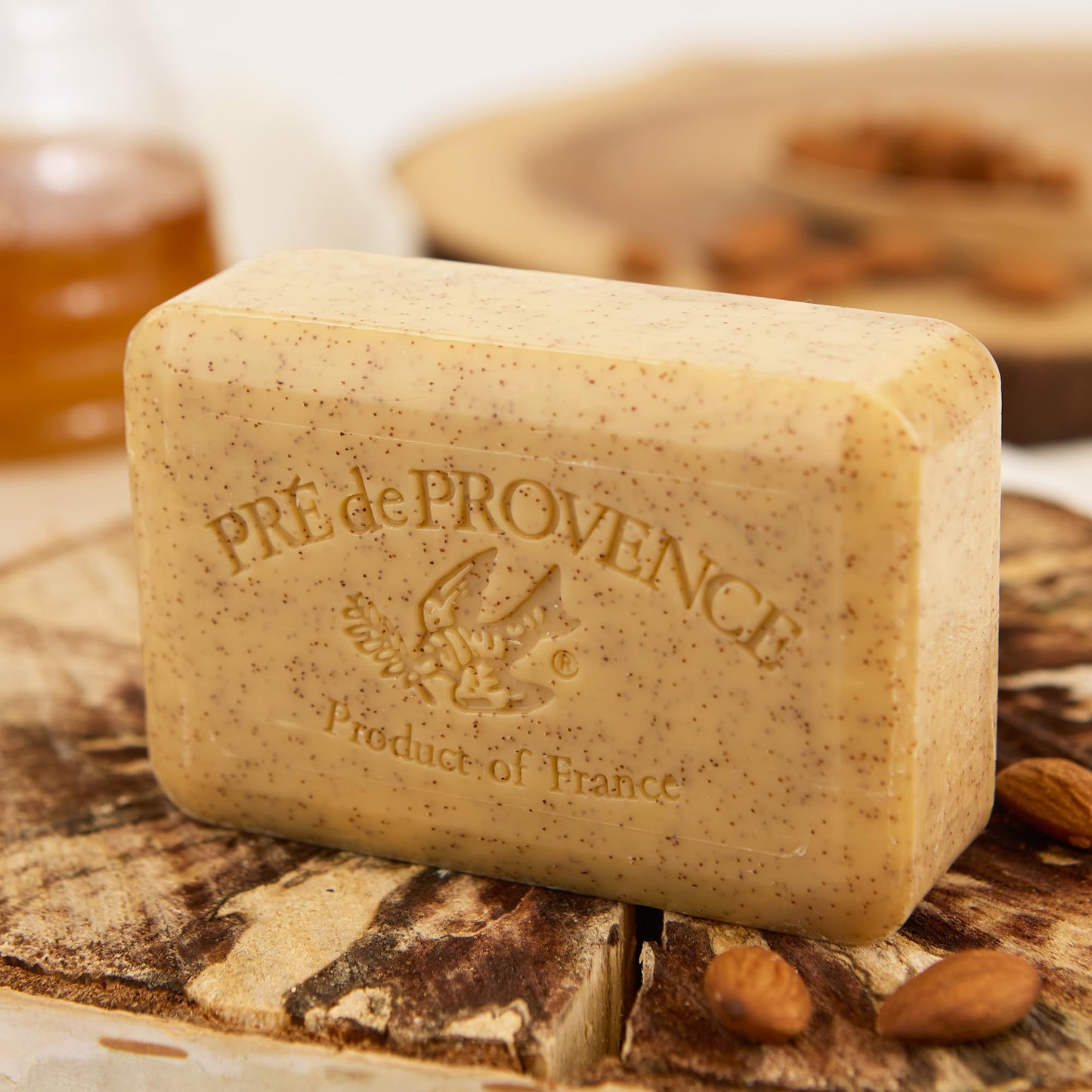 Pre de Provence Artisanal French Soap Bar Enriched with Shea Butter, Honey Almond, 8.8 Ounce