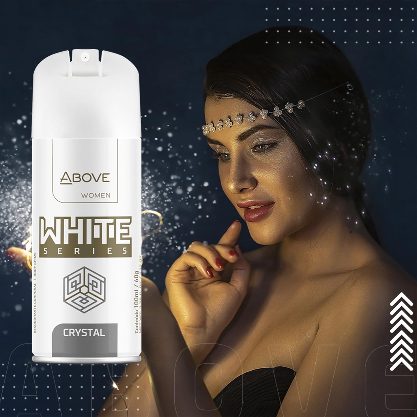 ABOVE White Series Body Spray, Crystal, 2.12 oz - Deodorant Spray - Masks Perspiration Odors - Long-Lasting Dry Spray - Paraben-Free - Cruelty-Free Beauty and Personal Care ABOVE