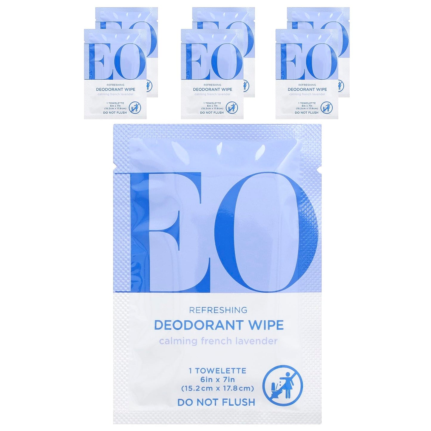 EO Deodorant Lavender Wipes, 6 Count Beauty and Personal Care EO