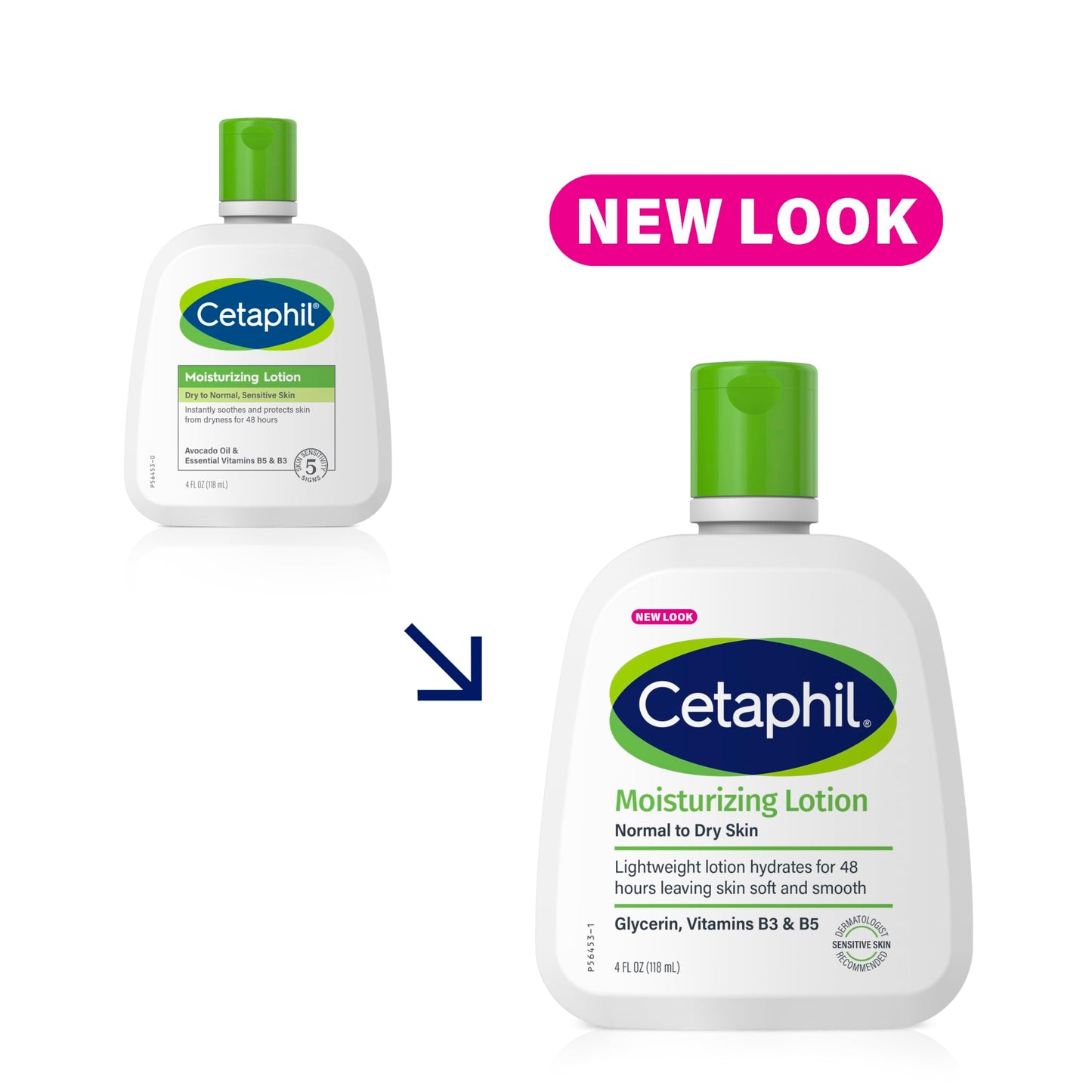 Cetaphil Face & Body Moisturizer, Hydrating Moisturizing Lotion for All Skin Types, Suitable for Sensitive Skin, NEW 4 oz Pack of 3, Fragrance Free