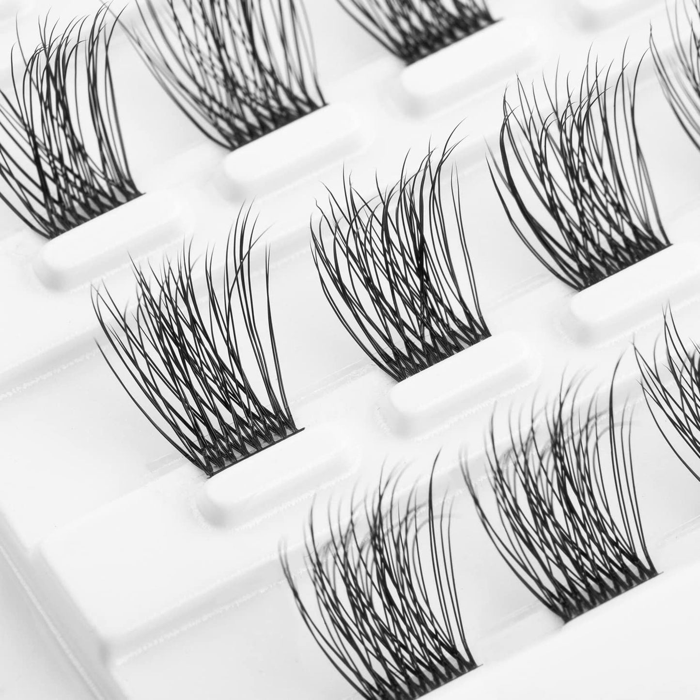 Lash Clusters, DIY Eyelash Extension, Reusable Volume Individual Lashes, Wispy Fluffy Artificial Natural Look for Cluster Lashes, C Curl Lashes Pack