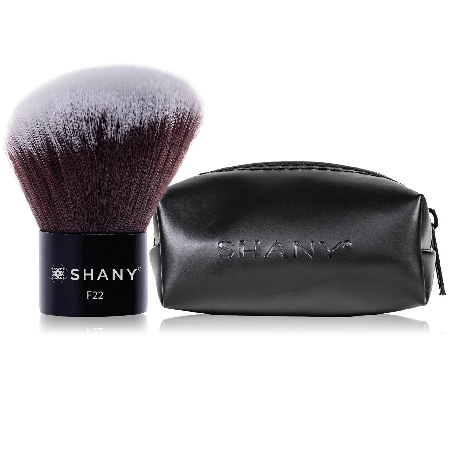 SHANY Angled Kabuki-Blush & Bronzer- Vegan-friendly, Synthetic Bristles