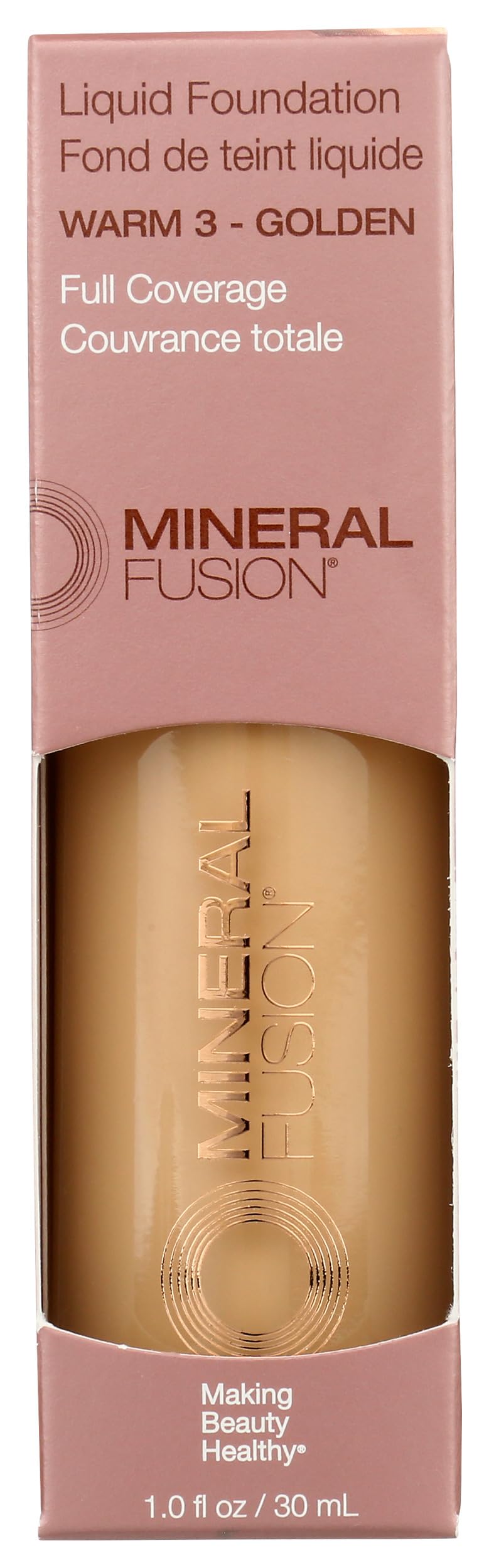 Mineral Fusion Warm 3 Liquid Foundation, 1 Fz