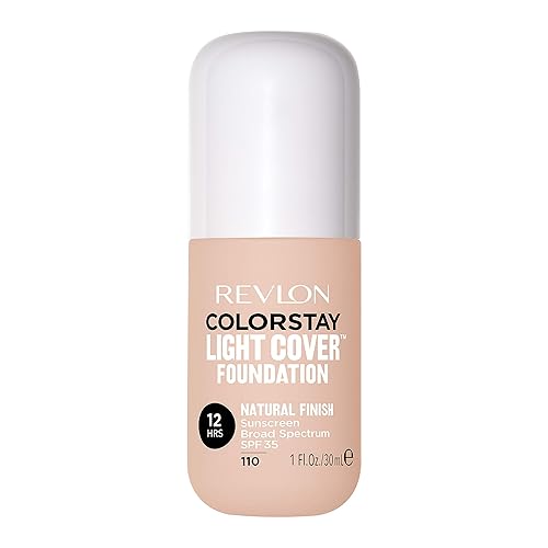 Revlon ColorStay Light Cover Liquid Foundation, Hydrating Longwear Weightless Makeup with SPF 35, Light-Medium Coverage for Blemish, Dark Spots