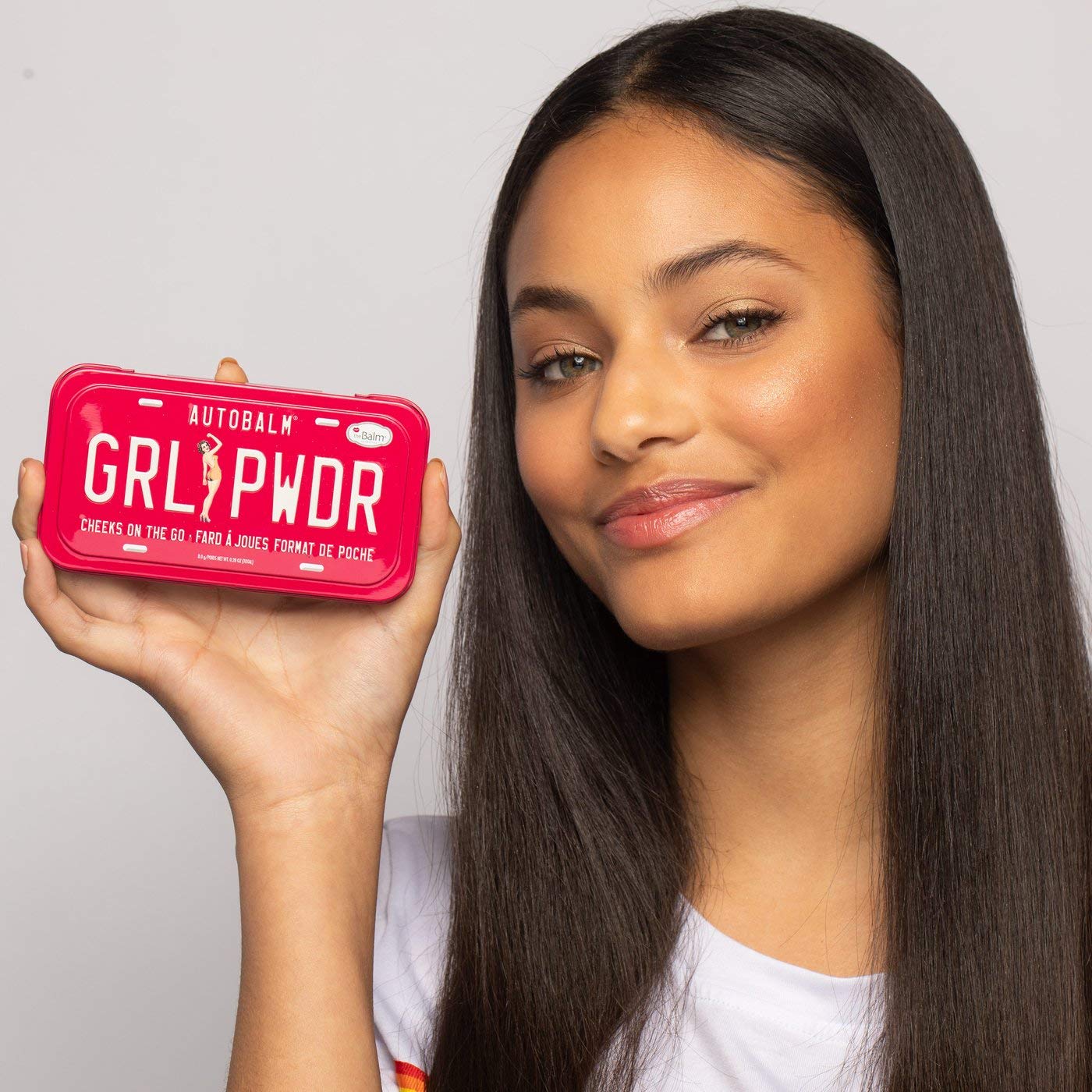 theBalm Autobalm Girl Powder Cheek Palette, Long Lasting Blush and Highlight