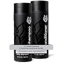 Black Wolf Mens Shampoo & Conditioner Set for Oily Hair - Oil Control Shampoo with Moisturizing & Deep Cleansing Formula - Conditioner for Soft