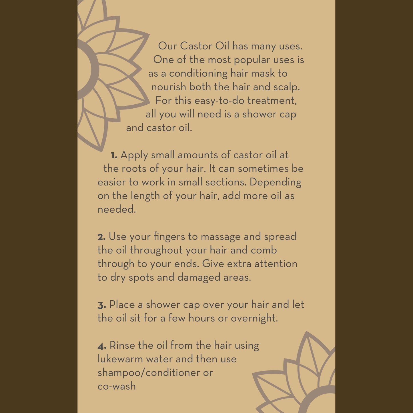 Pure Body Naturals Castor Oil for Face, Hair Growth, Skin, and Body - Cold Pressed Organic Castor Oil Aceite De Ricino Hexane Free Unrefined - 16 fl