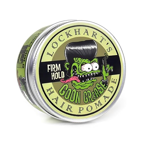 LOCKHART'S Hand Crafted Cinnamon Sandalwood Goon Grease Hair Pomade Heavy Hold 3.4 oz
