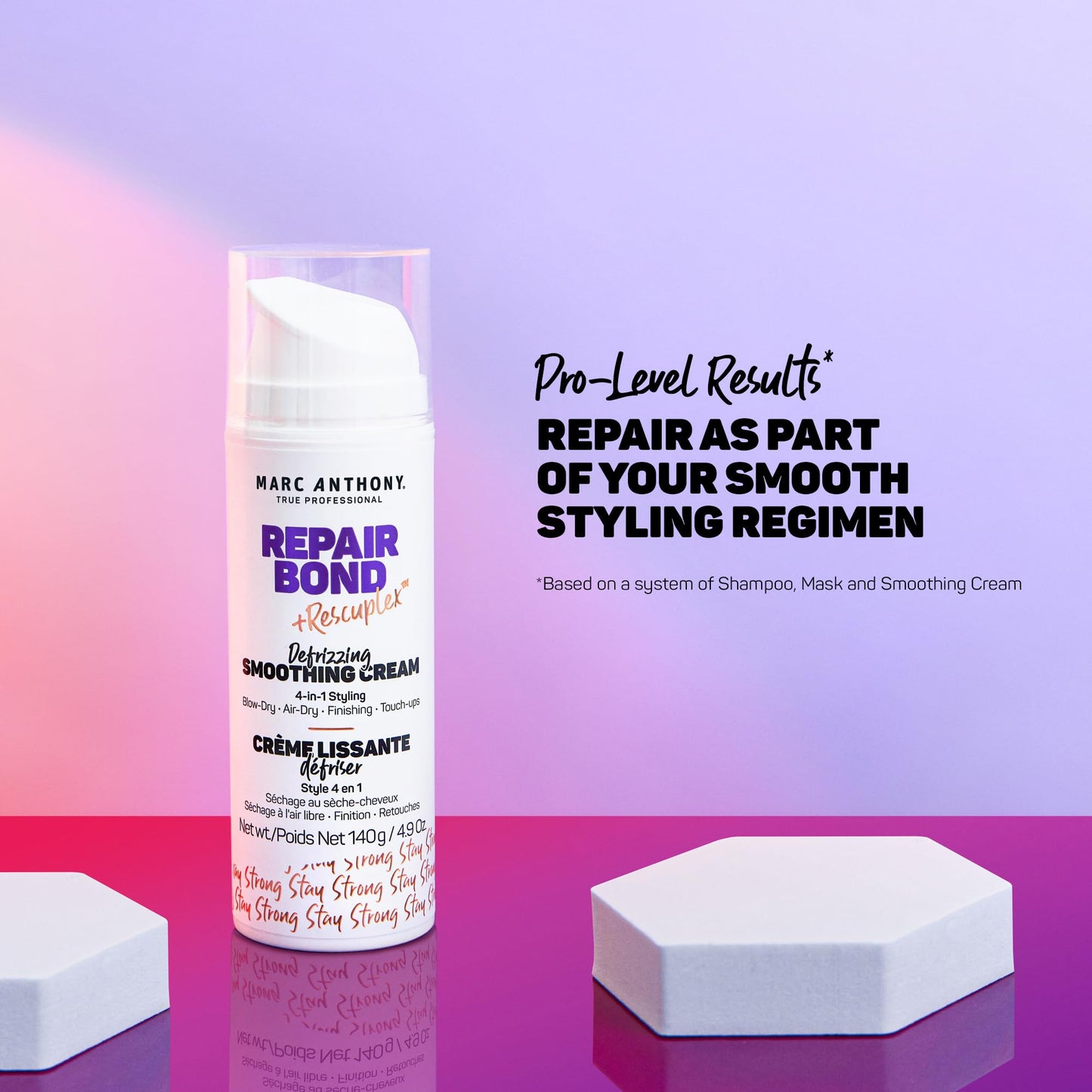 Marc Anthony Anti-Frizz Hair Styling Cream - Smooths, Strengthens & Adds Shine