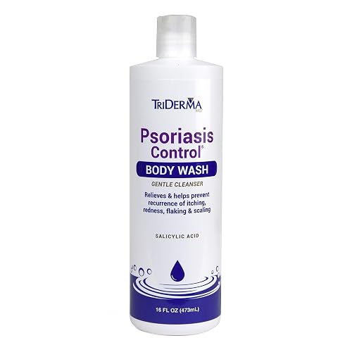 TriDerma Psoriasis Control Body Wash - Gentle 2% Salicylic Acid Cleanser, AP4 Aloe Vera Gel - Psoriasis Treatment Soothes Itching, Redness, Flaking Beauty & Personal Care TriDerma