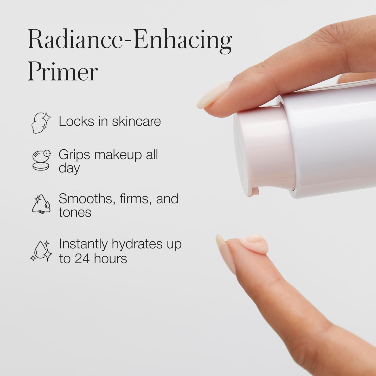 RMS Beauty RE:Evolve Radiance Locking Primer - Lightweight Illuminating Makeup Base With Pore Minimizer, Hydrating Oil-Free Formula to Lock & Enhance