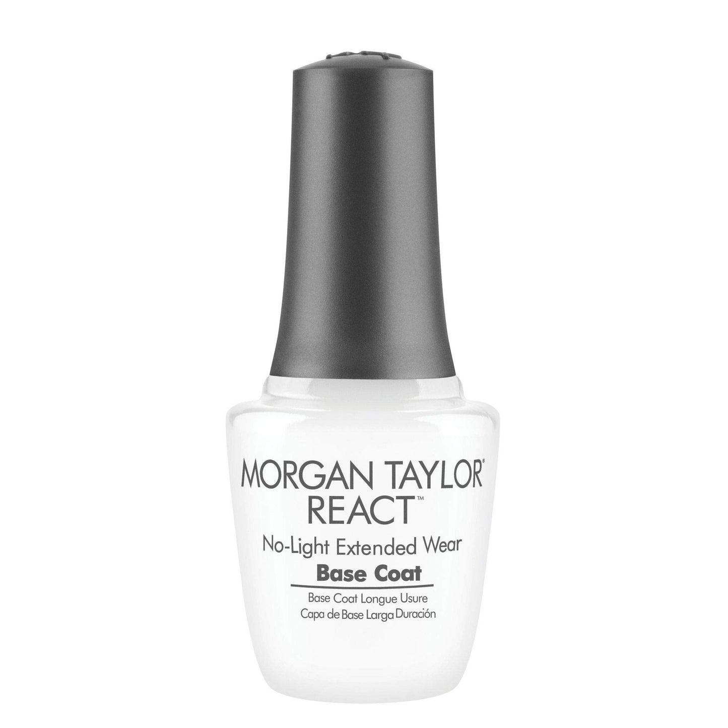 Morgan Taylor REACT Base Coat - Gelish Infused Technology for Up to 10 Days of Wear, No LED Light Needed, Easy Soak-Free Removal, Professional Nail Beauty & Personal Care Morgan Taylor
