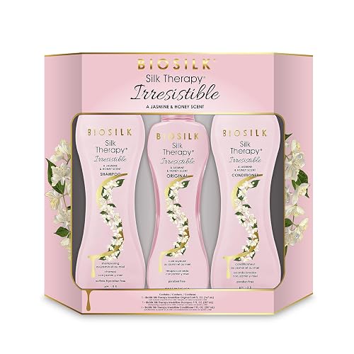 BioSilk Irresistible Trio Kit, Shampoo, Conditioner & Reconstructing Treatment, Sulfate, Paraben & Cruelty-Free, 7 Oz + 7 Oz + 5.64 Oz (3 Products)
