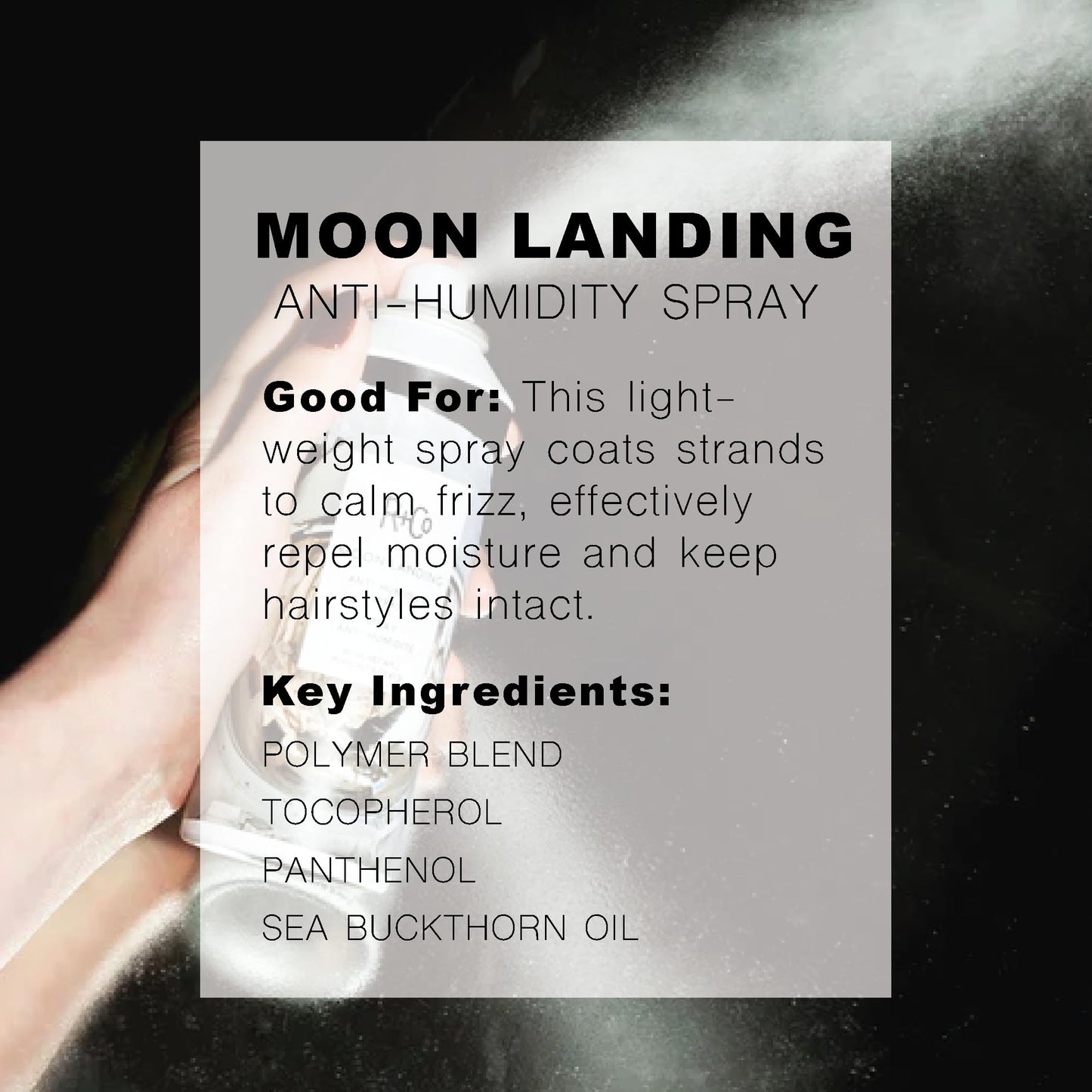 R&Co Moon Landing Anti-Humidity Spray - Frizz Control and Humidity Protection - Flexible Hold for Smooth Hair - Flyaway Tamer - Lightweight Shine