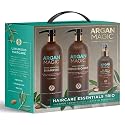 ARGAN MAGIC Hair Care Essentials Trio - Shine Boosting Shampoo | Moisturizing Conditioner | 10 in 1 Leave in Spray | Restores Shine & Elasticity |