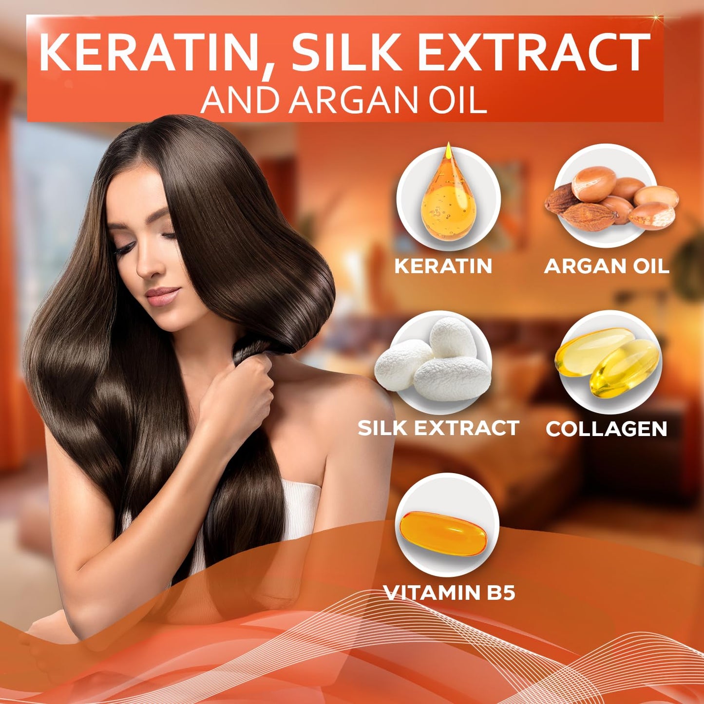 Keratin Shampoo and Conditioner Set - Sulfate Free and Paraben Free - Salon Thickening Treatment for Dry, Damaged, Curly, Frizzy, Straight or Color Beauty and Personal Care BELLISSO