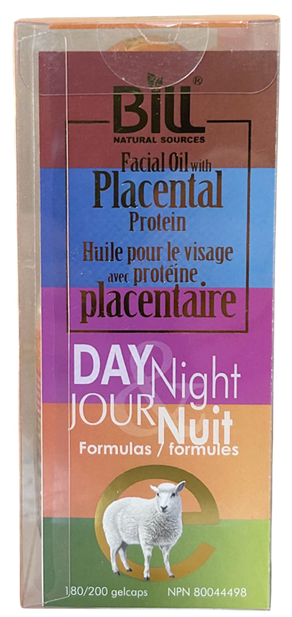 Lamb Placenta & Royal Jelly with Vitamin E Facial Oil, 200 Gelcaps, Bill Natural Sources