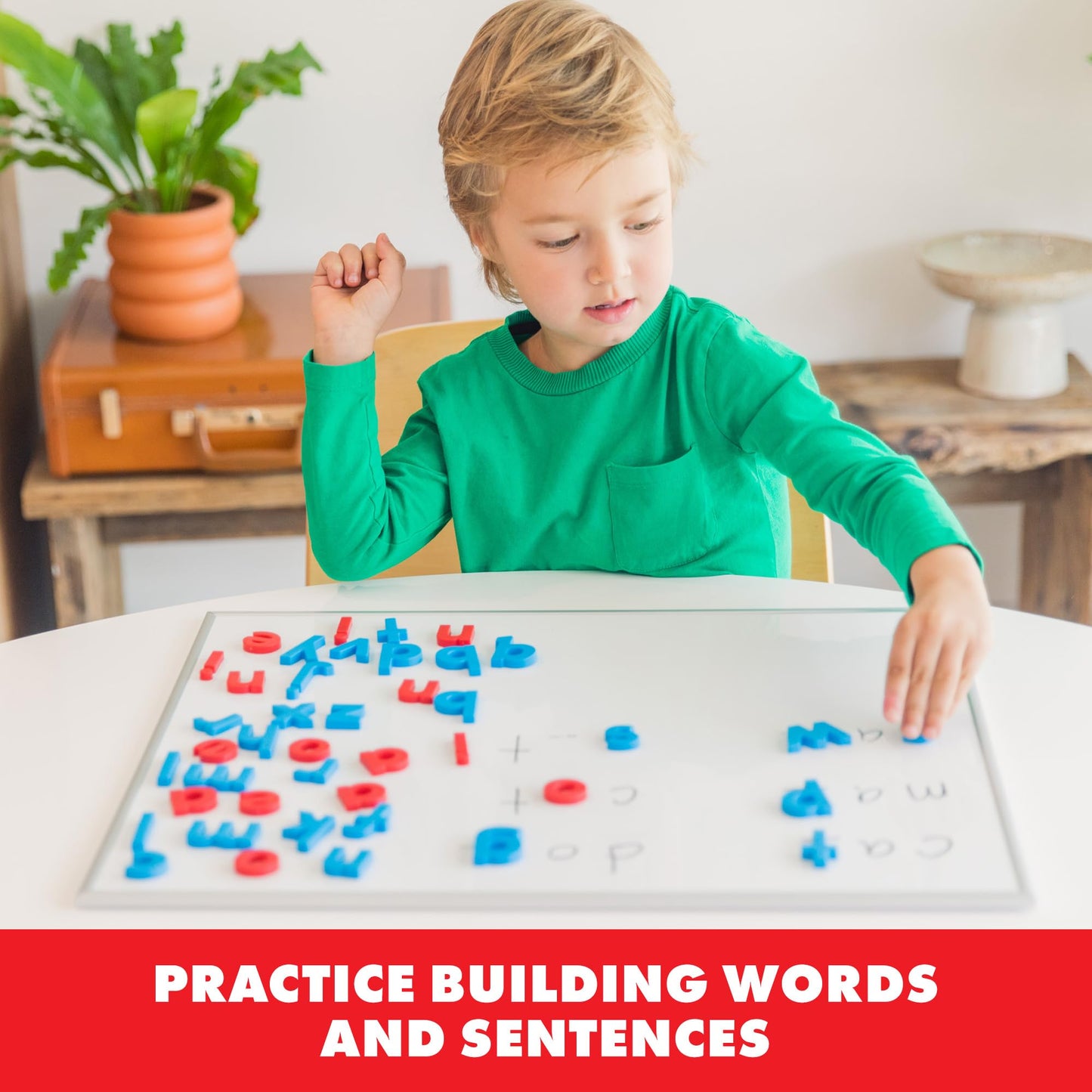 Educational Insights AlphaMagnets – 42 Color-Coded Lowercase Magnetic Letters for Kids, Perfect for Preschool, Homeschool & Classroom, Ages 3+