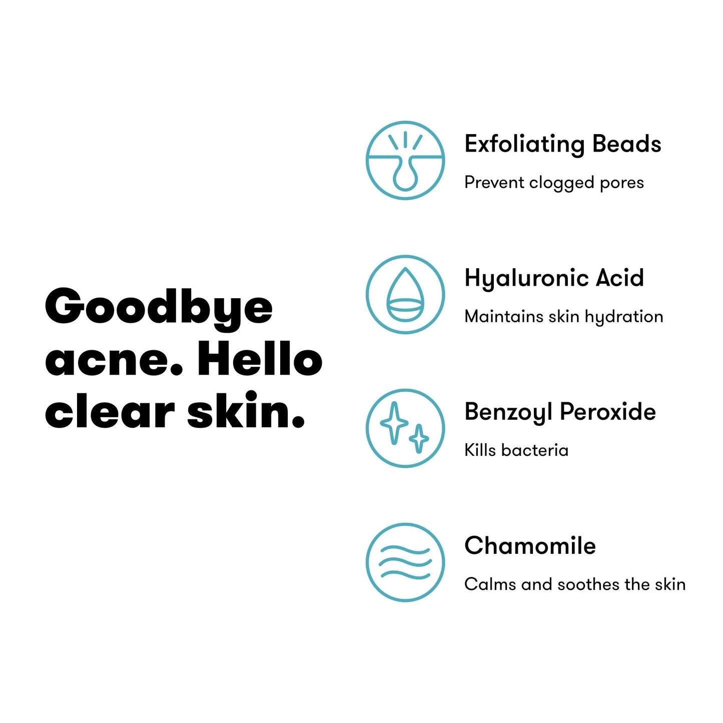 Proactiv Acne Cleanser - Benzoyl Peroxide Face Wash and Acne Treatment - Daily Facial Cleanser and Hyularonic Acid Moisturizer with Exfoliating Beads