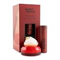 Poppy & Pout Lip Care Set | Lip Balm & Scrub | Sustainable Cardboard Tubes & Glass Jars, All Natural, Beeswax, Coconut Oil, Cruelty Free, Exfoliating