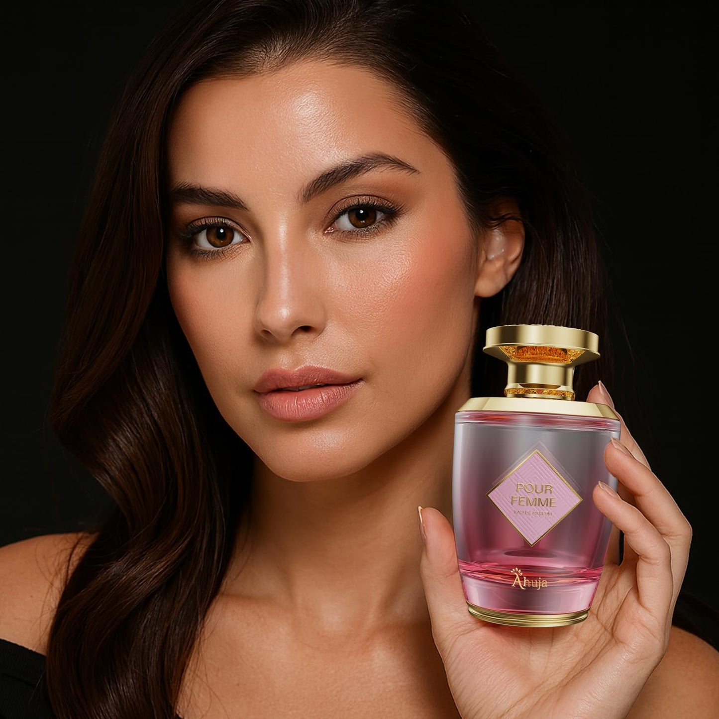 AHUJA Pour Femme Eau De Parfum 3.4oz - Luxurious Women’s Fragrance w/Notes of Floral Iris, Patchouli & Vanilla - Elegant, Long Lasting Perfume Beauty & Personal Care AHUJA