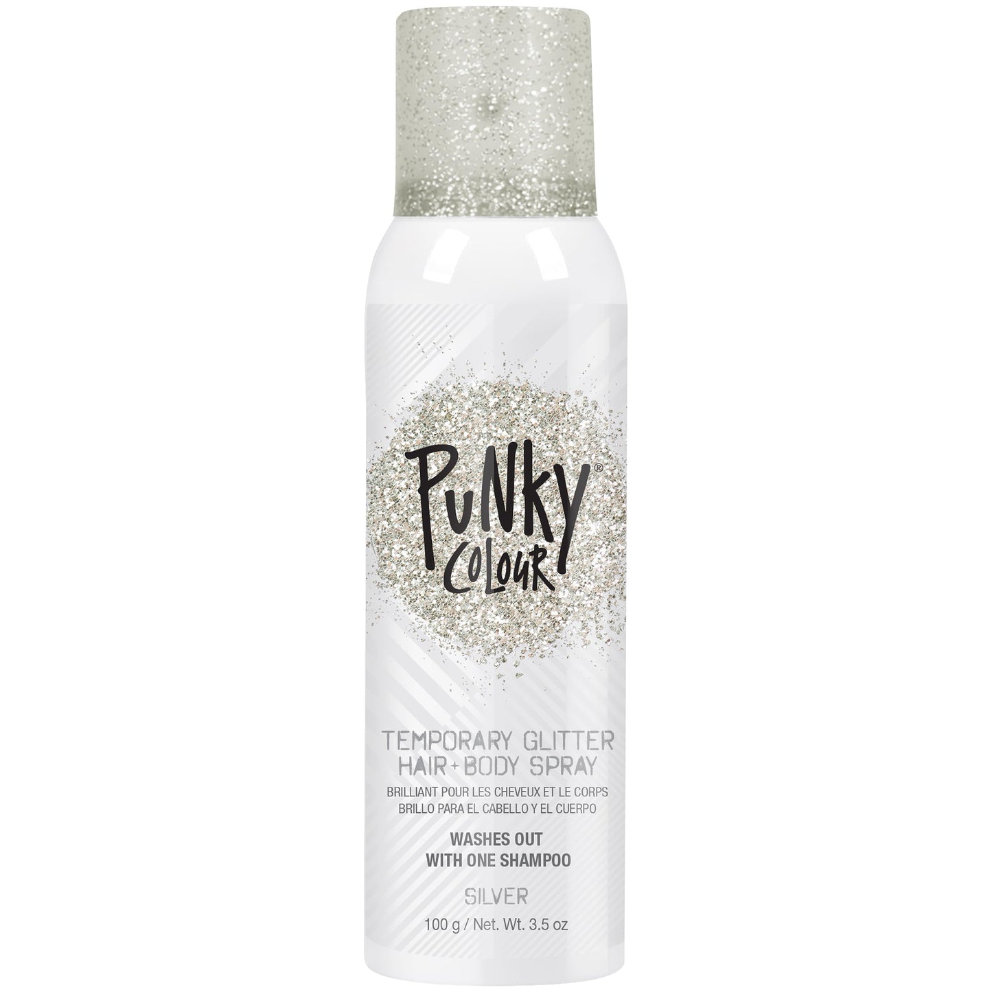 Punky Temporary Hair and Body Glitter Color Spray, Travel Spray, Lightweight, Adds Sparkly Shimmery Glow, Perfect to use On Hair, Skin