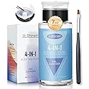 U-Shinein 200ml Nail Slip Solution, 4-in-1 Poly Nail Gel Slip Solution Poly Nail Extension Gel Liquid Slip Solution Builder Gel, Nail Cleaner Liquid