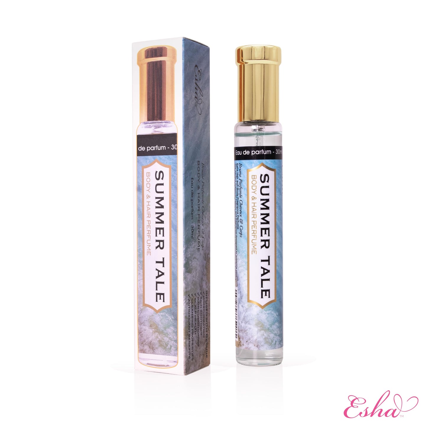 Esha Body & Hair Perfume Mist - Eau de Parfum for Women - Infused with Betaine - (SUMMER TALE) Beauty & Personal Care Esha