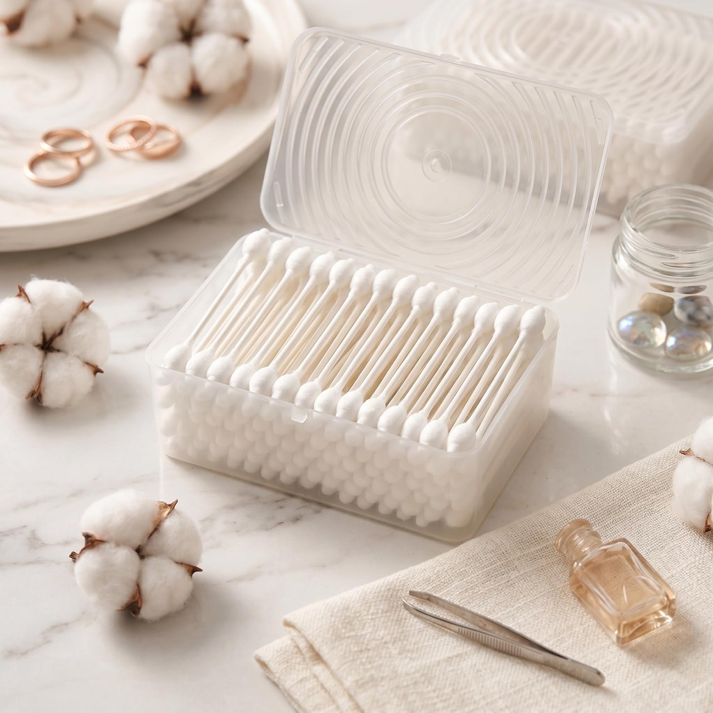 400pcs CGR Baby Safety Cotton Swabs with Large Tips for Newborn Babies Kids Beauty and Personal Care CGR