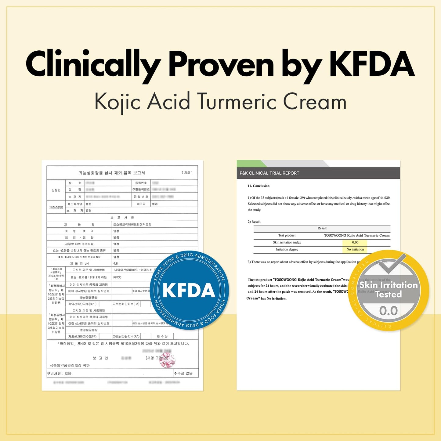 TOSOWOONG Kojic Acid Turmeric Cream, 99% Purity Kojic Acid 7,000ppm, 660,941ppm Turmeric, Dark Spot Corrector Capsule for Hyperpigmentation & Even Beauty and Personal Care TOSOWOONG