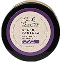Carol's Daughter Black Vanilla Edge Control for Curly, Wavy or Natural Hair, Clear Edge Smoother for Dry, Dull or Brittle Hair, 2 Oz