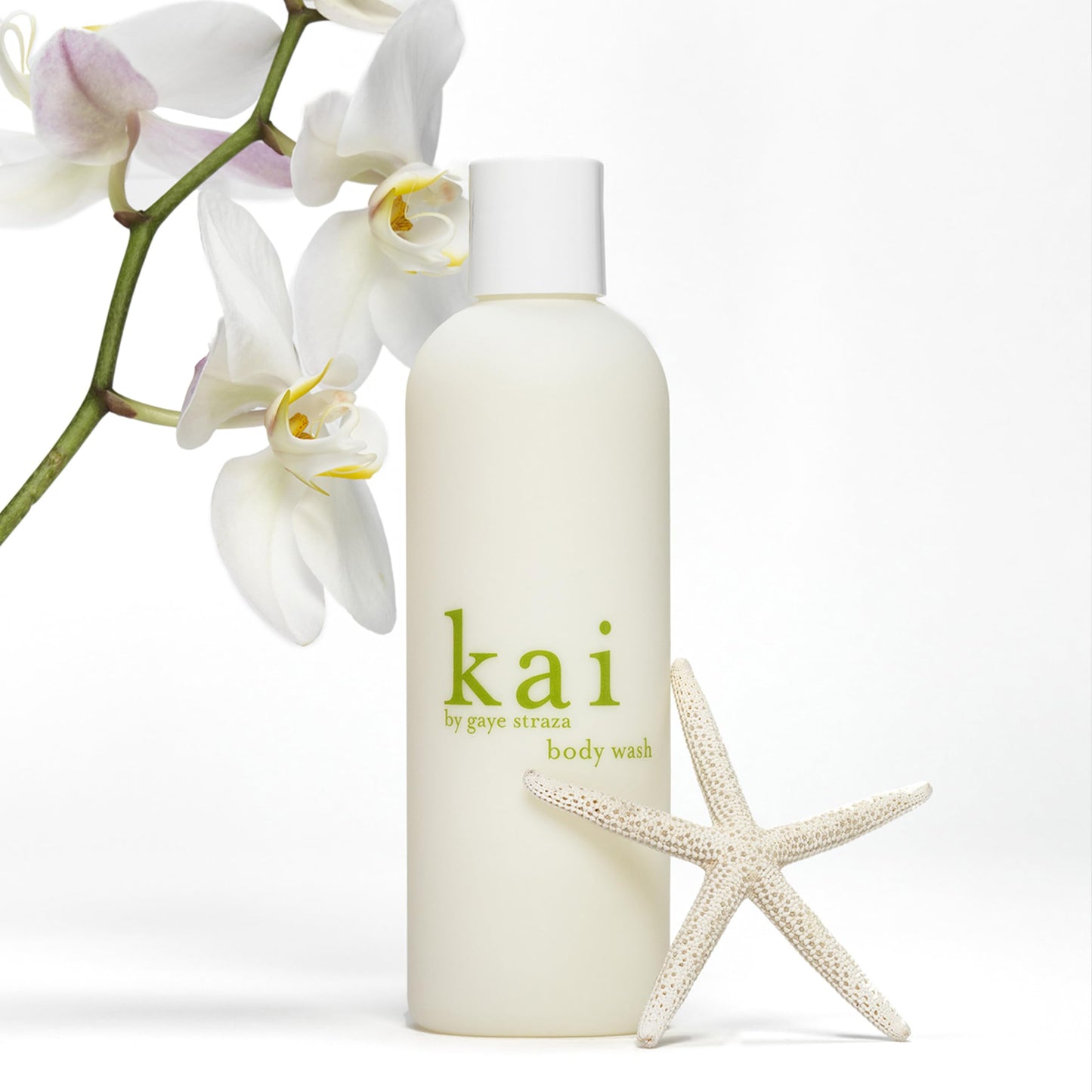 kai Body Wash, 8 Fl Oz., foaming body wash with vitamin e, extracts of cucumber + comfrey, scented with the delicously, fresh + clean signature