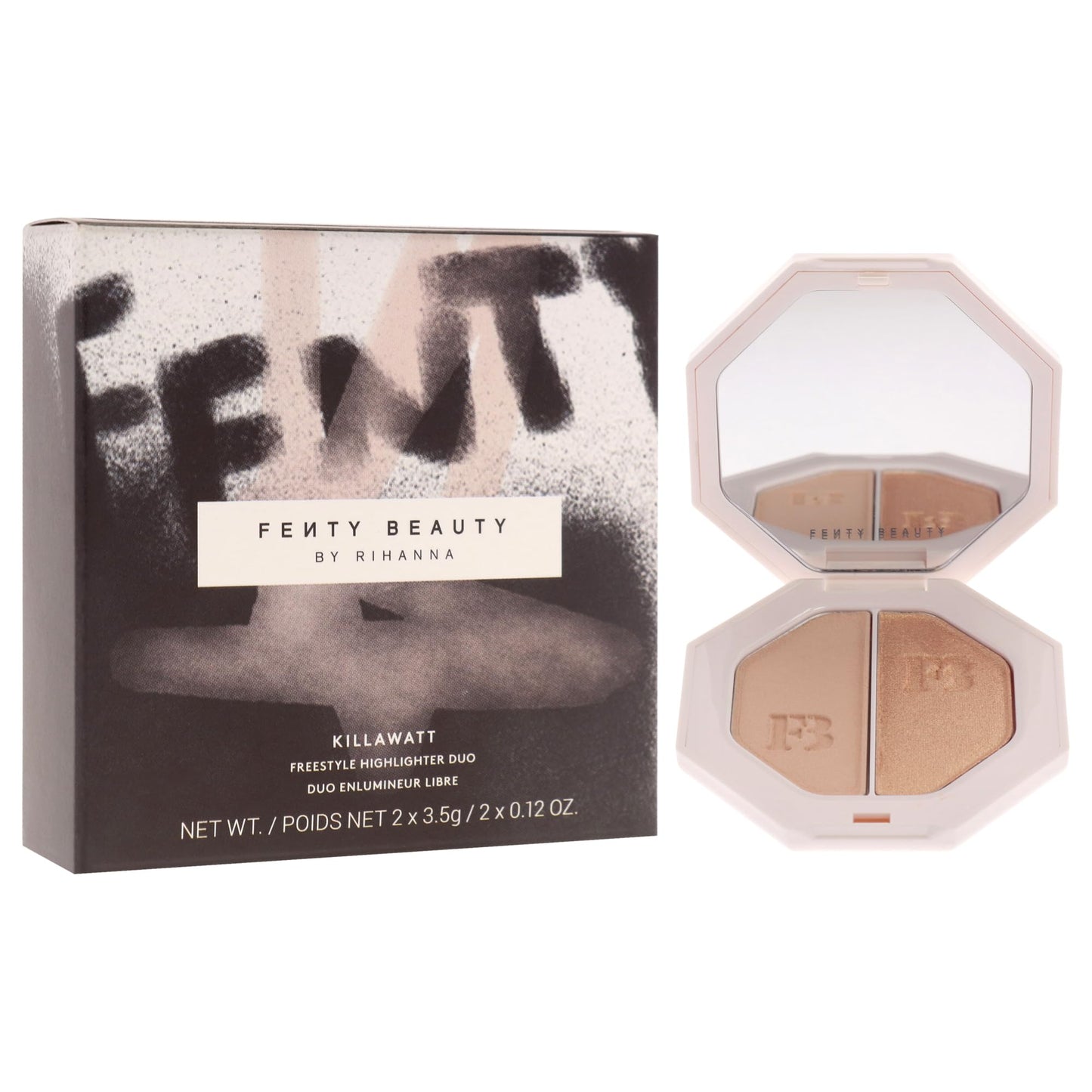 Killawatt Freestyle Highlighter Duo - Mean Money-Hustla Baby by Fenty Beauty for Women - 2 x 0.11 oz Highligter