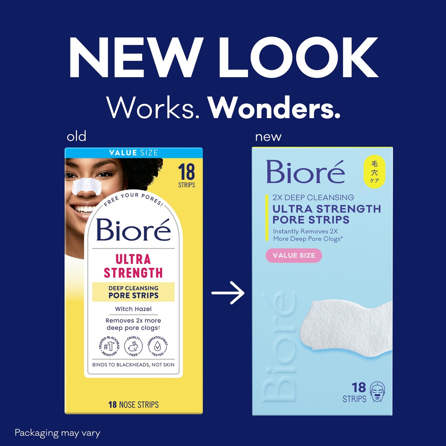 Biore Witch Hazel Ultra Strength Blackhead Remover Pore Strips, 18 ct Beauty and Personal Care Bioré