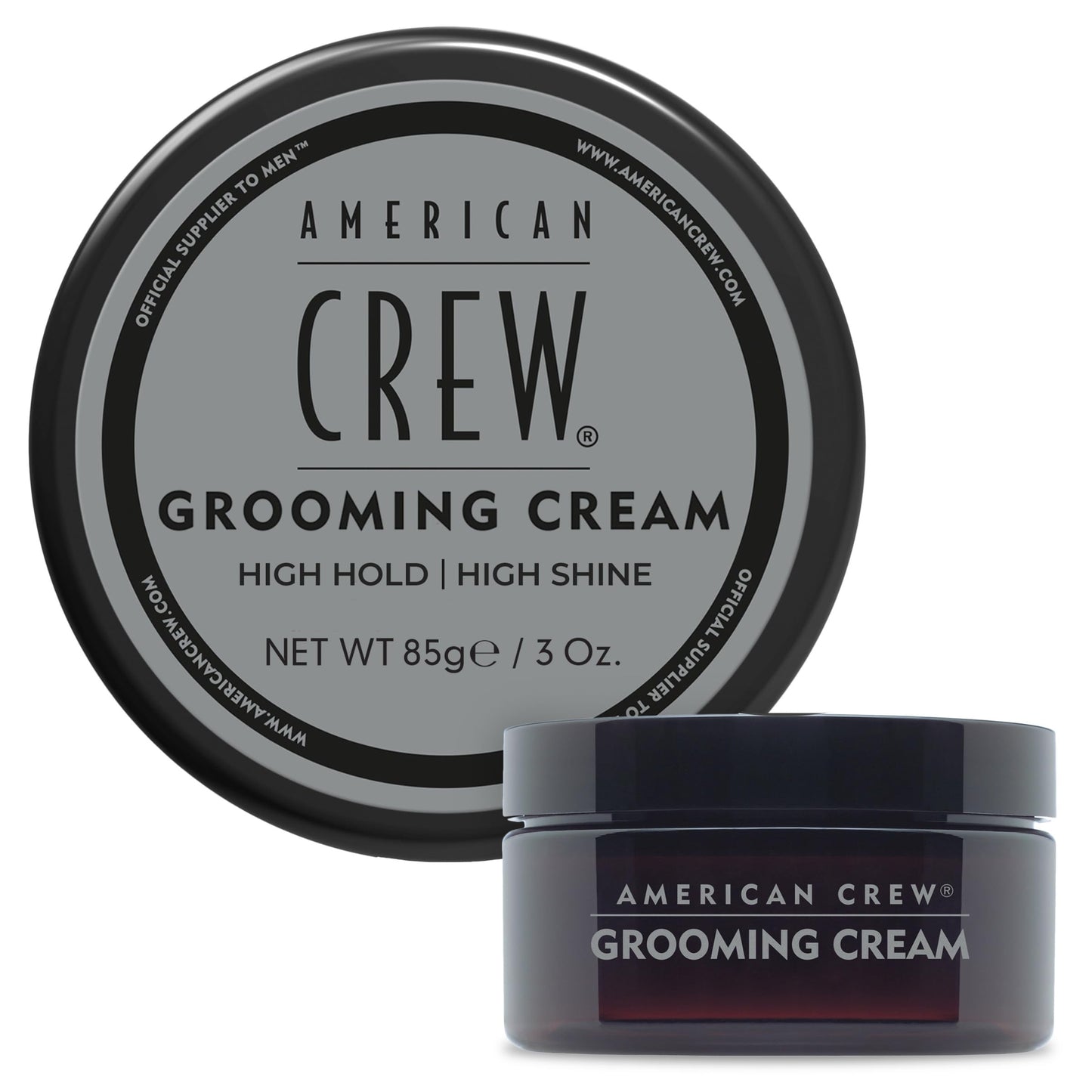 American Crew Men's Grooming Cream, Like Hair Gel with High Hold & High Shine, Stocking Stuffer for Him, 3 oz